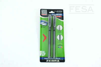 Bolígrafo mediano negro gel zebra rx blister 2 cja/10 fesa - Foto 3