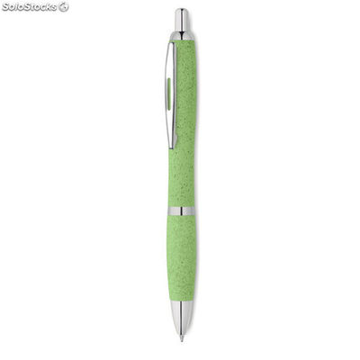 Bolígrafo paja y abs verde MIMO9761-09
