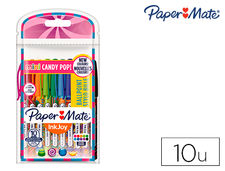 Boligrafo paper mate inkjoy 100 candy pop blister de 10 unidades colores