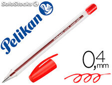 Boligrafo pelikan stick super soft rojo