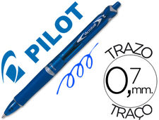 Boligrafo pilot acroball azul tinta aceite punta de bola de 1.0MM retractil