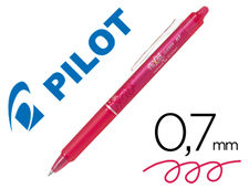Boligrafo pilot frixion clicker borrable 0.7 mm color rosa en blister