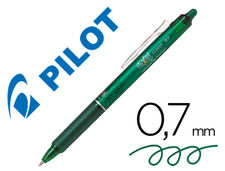 Boligrafo pilot frixion clicker borrable 0.7 mm color verde