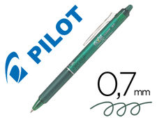 Boligrafo pilot frixion clicker borrable 0.7 mm color verde claro en blister