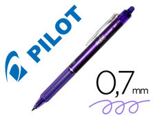 Boligrafo pilot frixion clicker borrable 0.7 mm color violeta en blister