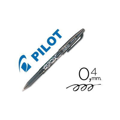 Bolígrafo Pilot Frixion Negro (La caja contiene 12 unidades)