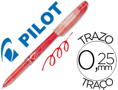 Boligrafo pilot frixion point punta de aguja color rojo