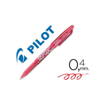Bolígrafo Pilot Frixion Rojo (La caja contiene 12 unidades)