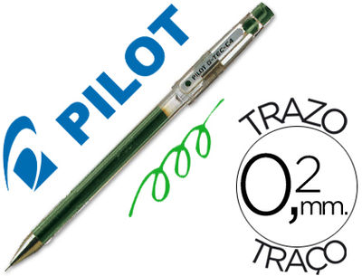Boligrafo pilot punta aguja g-tec-C4 verde