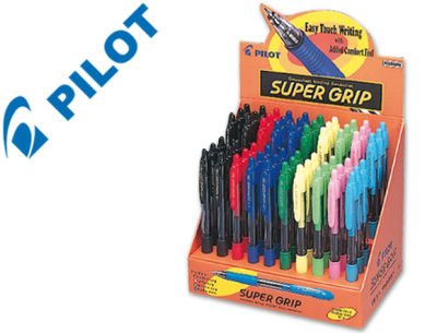 Bolígrafo Pilot Super Grip (Expositor de 60 unidades)