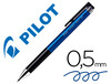 Boligrafo pilot synergy point retractil sujecion de caucho tinta gel 0.5 mm azul