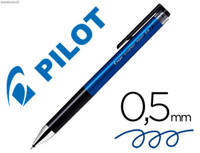 Boligrafo pilot synergy point retractil sujecion de caucho tinta gel 0.5 mm azul