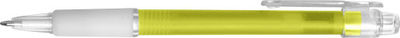 Bolígrafo plástico con pulsador y antideslizante caucho - Foto 2