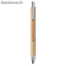 Bolígrafo pulsador bambú madera MIMO9482-40