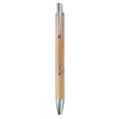 Bolígrafo pulsador bambú MO9482-40