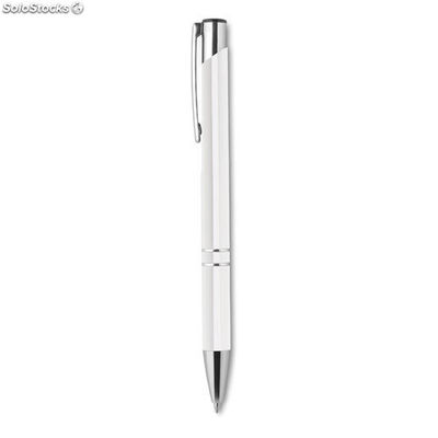 Bolígrafo pulsador tinta negra blanco MIKC8893-06