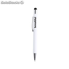 Bolígrafo Puntero elegante de color blanco con puntero e interior en color
