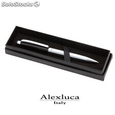 Bolígrafo Puntero giratorio de estilo elegante en negro y plateado