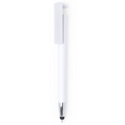 Bolígrafo Soporte básico en blanco con detalles en color