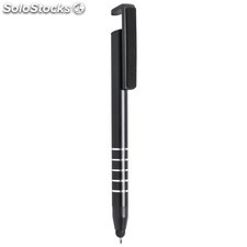 Bolígrafo Soporte en color y negro con anillas plateadas