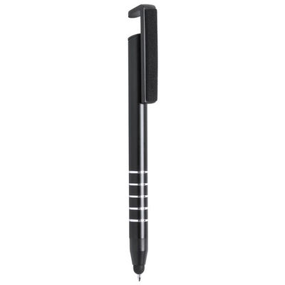 Bolígrafo Soporte en color y negro con anillas plateadas
