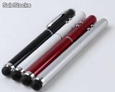 Bolígrafo Touch 3 en 1 (lápiz, puntero lacer y linterna) para ipad y iphone.