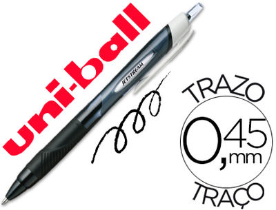 Boligrafo uni-ball jet stream sport sxn-150 tinta hibrida negro