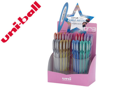 Boligrafo uni ball um-120 signo 0.7 mm tinta gel expositor de 48 colores