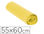 Bolsa basura domestica amarilla con autocierre 55 x 60 cm rollo de 15 unidades - 1