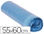 Bolsa basura domestica azul cierra facil 55x60 galga 120 rollo de 20 unidades - 1