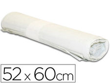 Bolsa basura domestica blanca 52X60CM galga 70 rollo de 20 unidades