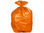 Bolsa basura domestica naranja con autocierre 55 x 60 cm rollo de 15 unidades - Foto 2