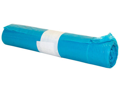 Bolsa basura industrial azul 85x105cm galga 110 rollo de 10 unidades - Foto 2
