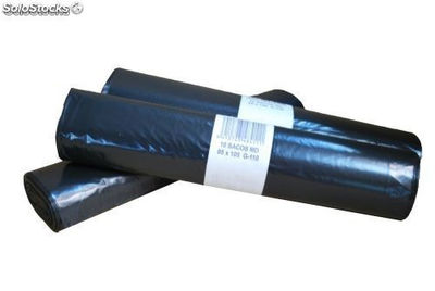 Bolsa basura - Saco industrial negro 85x105 cms G-110 MD paquete 10 unidades