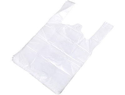 Bolsa camiseta reciclada 70% blanca 50 mc 30x40 cm apta legislacion de bolsas - Foto 3
