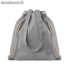 Bolsa compra algodón reciclado gris MIMO9603-07