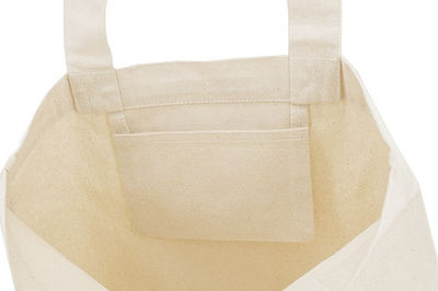 Bolsa de algodón con bolsillo interior, 300 gr. - Foto 2
