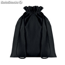 Bolsa de algodón mediana negro MIMO9731-03