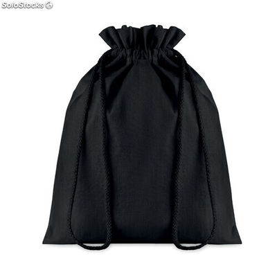 Bolsa de algodón mediana negro MIMO9731-03