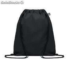 Bolsa de algodón orgánico negro MIMO6355-03