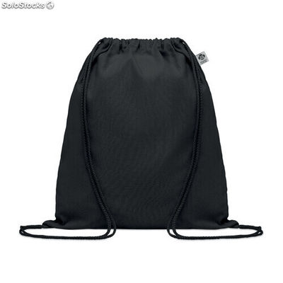 Bolsa de algodón orgánico negro MIMO6355-03