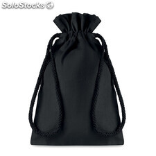Bolsa de algodón pequeña negro MIMO9729-03