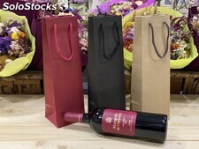 Botella de Vino y Bolsas de Regalo holográfica Botella de Vino Bolsa Pack de 3 