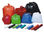 Bolsa de colores verde, gris, naranja, roja, azul y bolsa natural reciclada - 1