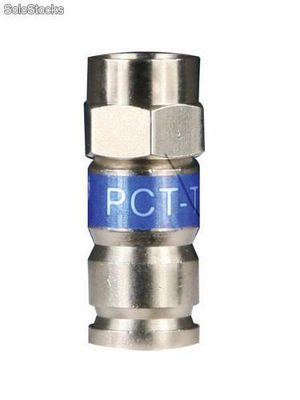 Bolsa de Conectores tipo f marca pct para Cable coaxial rg6
