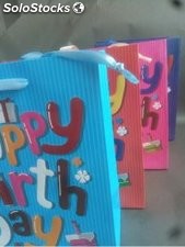 Bolsa de cumpleaños bolsa papel de regalos bolsas para tiendas bolsa por mayor