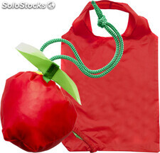 Bolsa de la compra plegada en forma de tomate o manzana