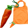 Bolsa de la compra plegada en forma de zanahoria