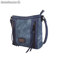 Bolsa de ombro bolsa 24545 enrugada Caubói azul