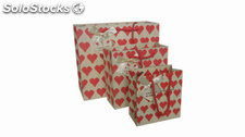 Bolsa de papel impresa de Día de San Valentín Bolsa de la compra bolsa de regalo